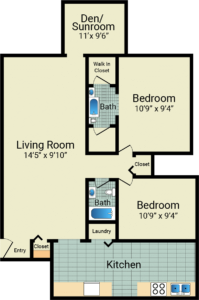 2 Bed / 2 Bath / 1,888 sq ft / Deposit: $700 / Rent: $1,020